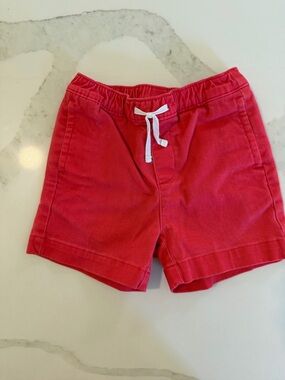 Janie and Jack Red Drawstring Cotton Shorts